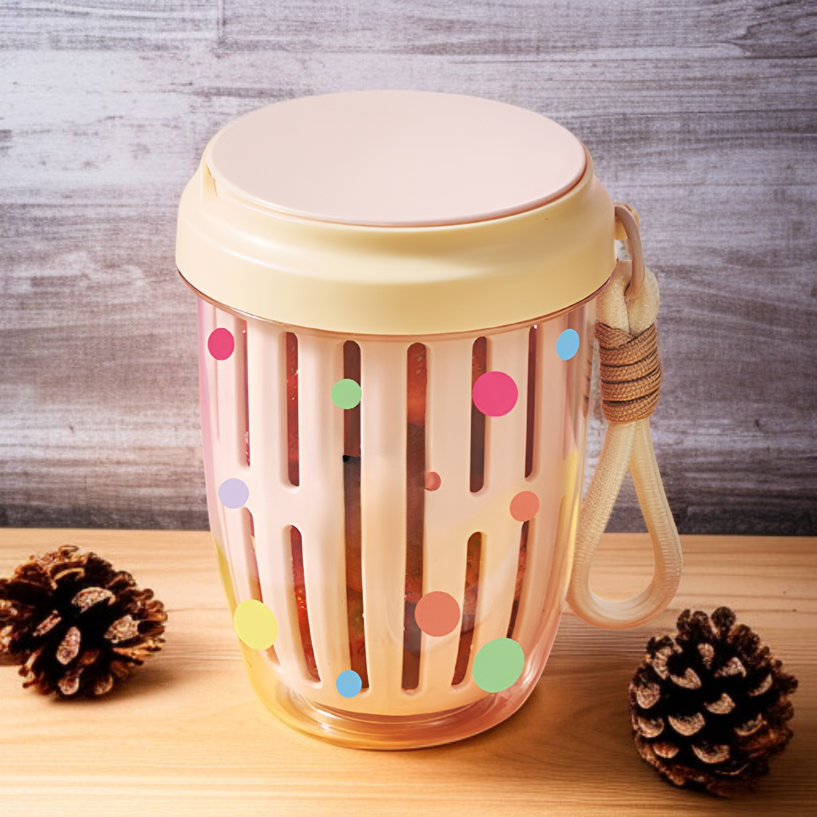 Drinkable portable breakfast cup