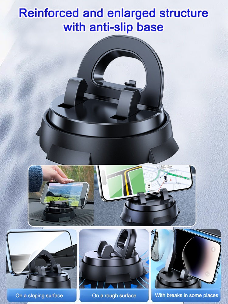 Intelligent suction cup multifunction console with navigation phone holder