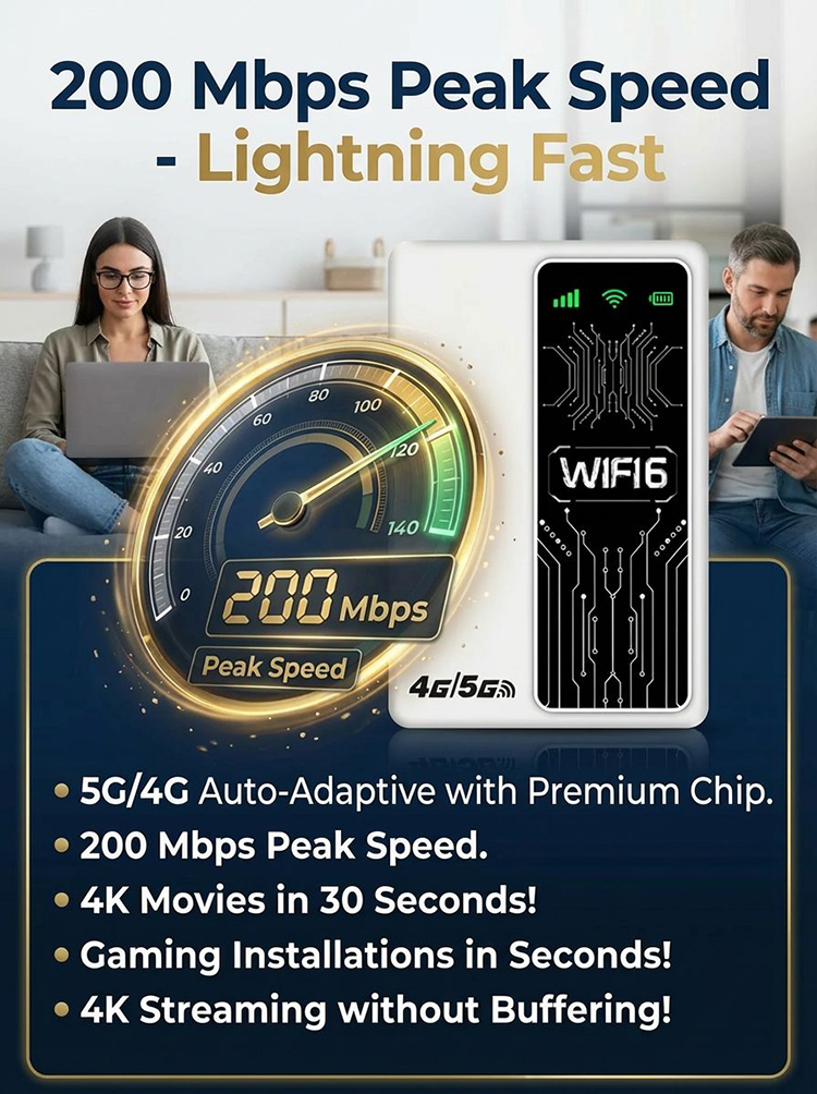 [2-in-1] Portable Power Bank and Portable Wi-Fi Hotspot