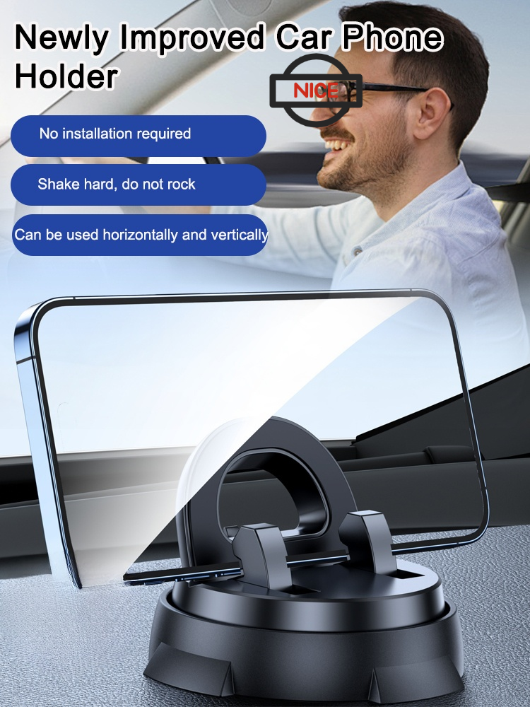 Intelligent suction cup multifunction console with navigation phone holder