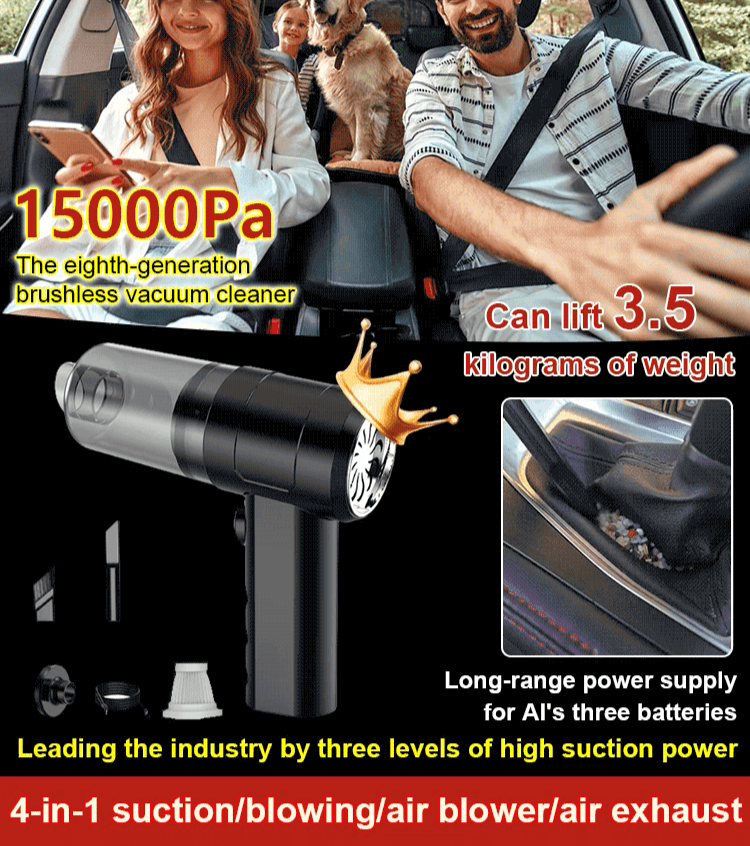 🔥New product! Loved by millions of drivers! Four-in-one automatic vacuum cleaner.