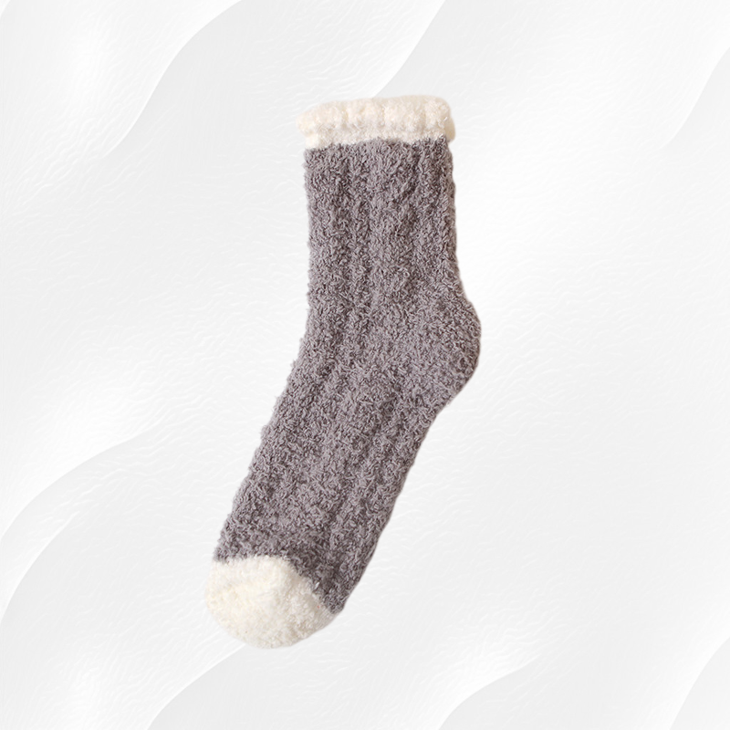 Warm Velvet-Lined Thickened Bottom Socks