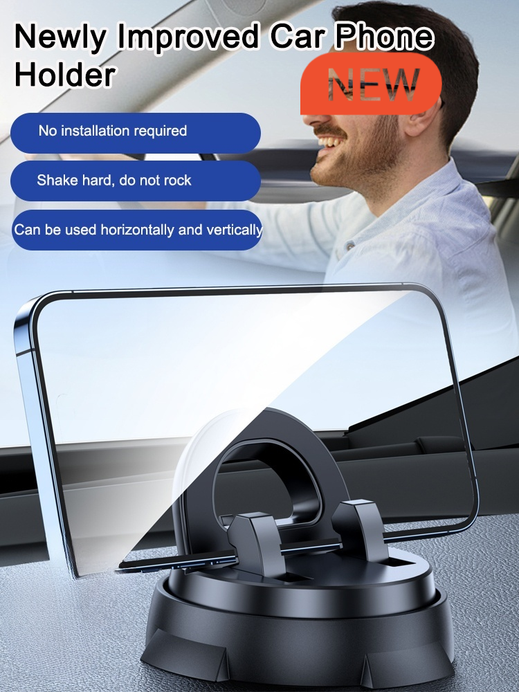 Intelligent suction cup multifunction console with navigation phone holder