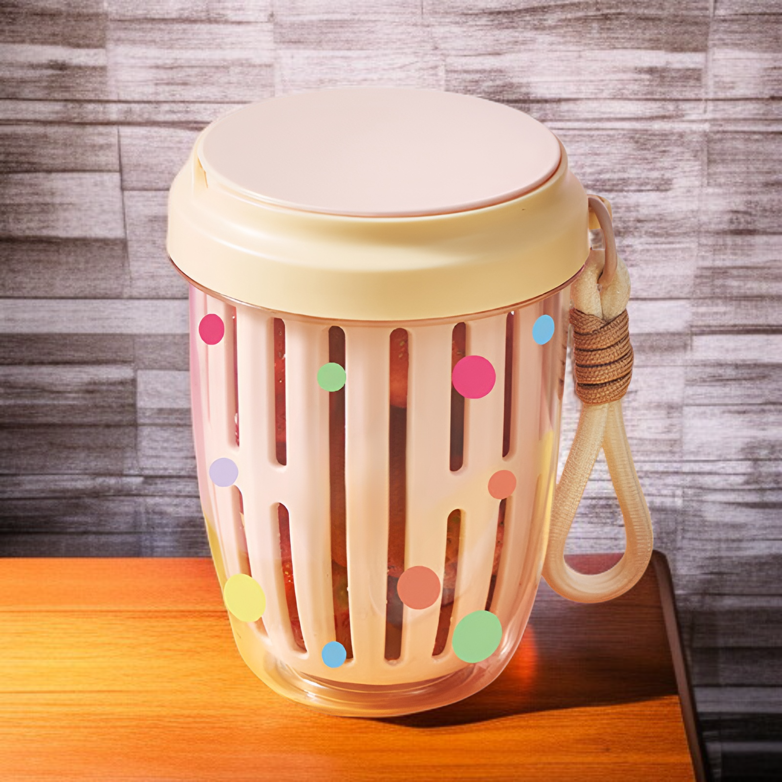 Drinkable portable breakfast cup