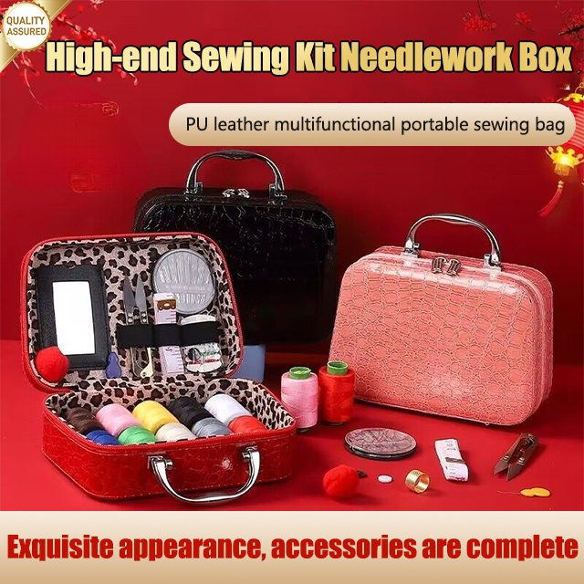 Portable Sewing Kit Needlework Box
