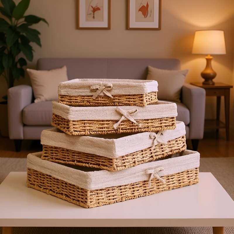 Weaving storage basket