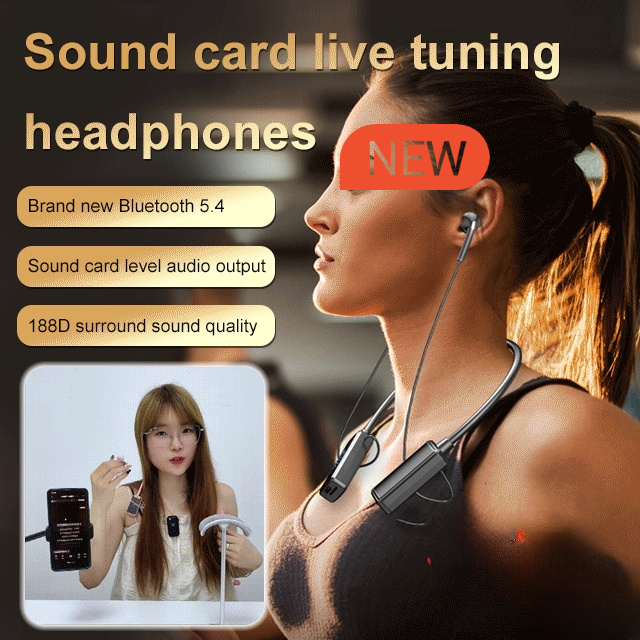 Wireless Sound Card Live Streaming Headset