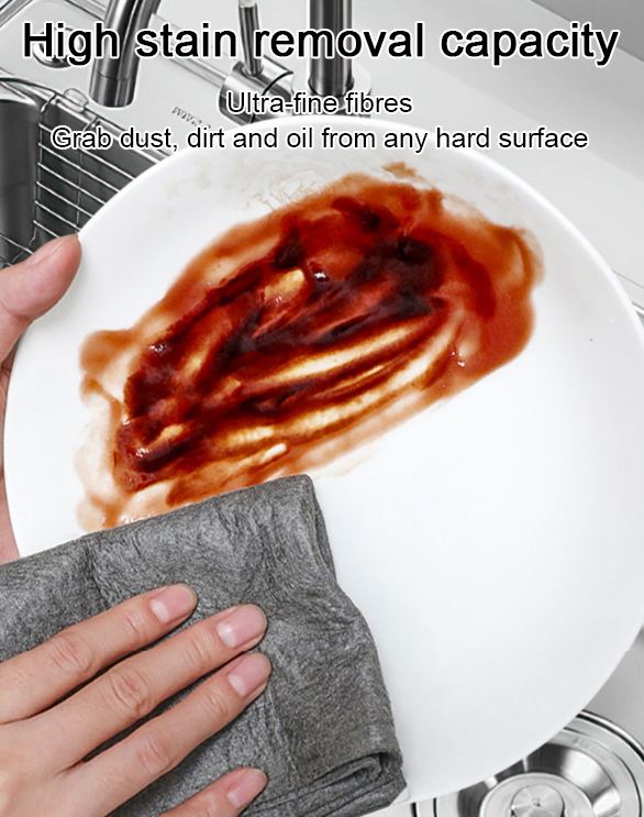 Highly absorbent! A gentle wipe is all it takes to completely remove glass stains!