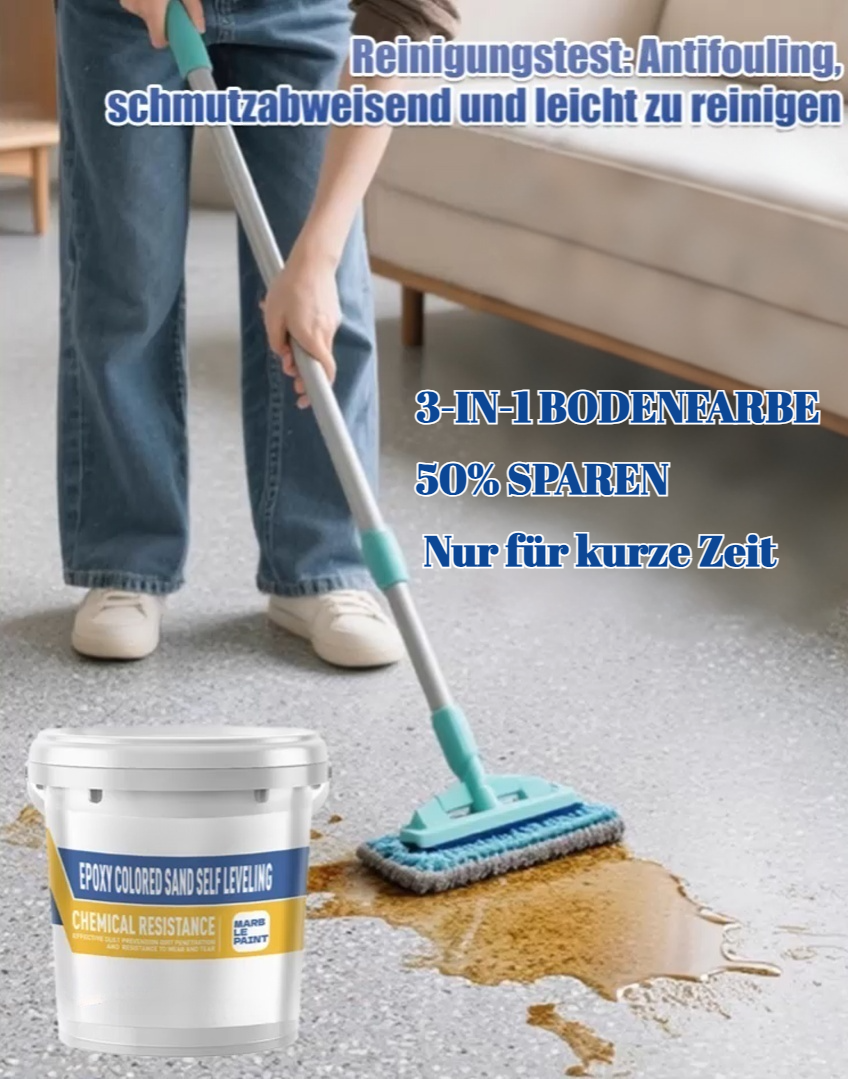 【Am selben Tag streichen, am selben Tag beziehen】Verabschieden Sie sich von teuren Fliesen，3-IN-1 BODENFARBE ，50% SPAREN ， Nur für kurze Zeit!