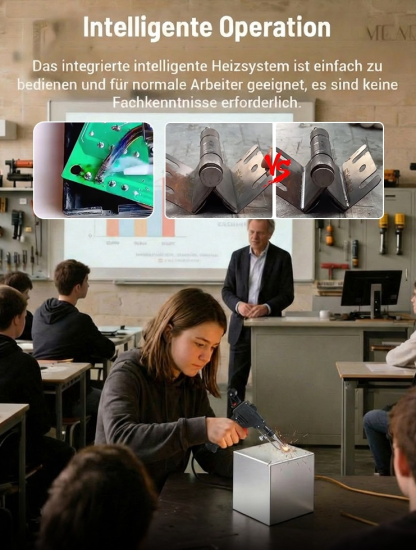 Neueste Schweißmaschine – entwickelt von Deutschlands Top‑Technischer Hochschule. 2000 W Höchstleistung,präzises Schweißen in 0,1 Sekunden,500 % höhere Effizienz