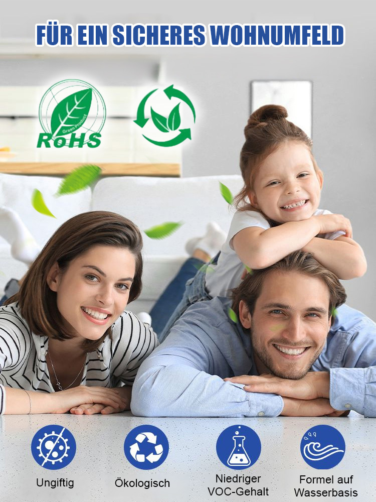 【2 Stunden Schnelltrocknung】Am selben Tag streichen, am selben Tag beziehen，3-IN-1 Bodenfarbe ，50% sparen ， Nur für kurze Zeit