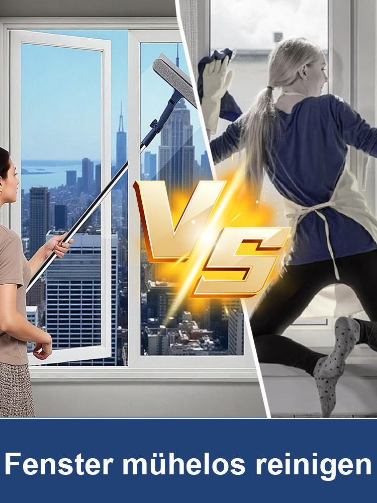 🧼FensterauBenreiniger，💡360-Grad-Drehung, reinigt in 3 Sekunden.✨das Glas wird kristallklar!