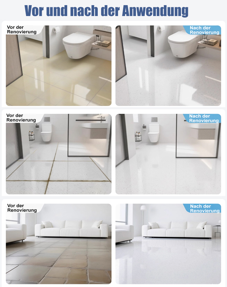 【Am selben Tag streichen, am selben Tag beziehen】Verabschieden Sie sich von teuren Fliesen，3-IN-1 BODENFARBE ，50% SPAREN ， Nur für kurze Zeit!