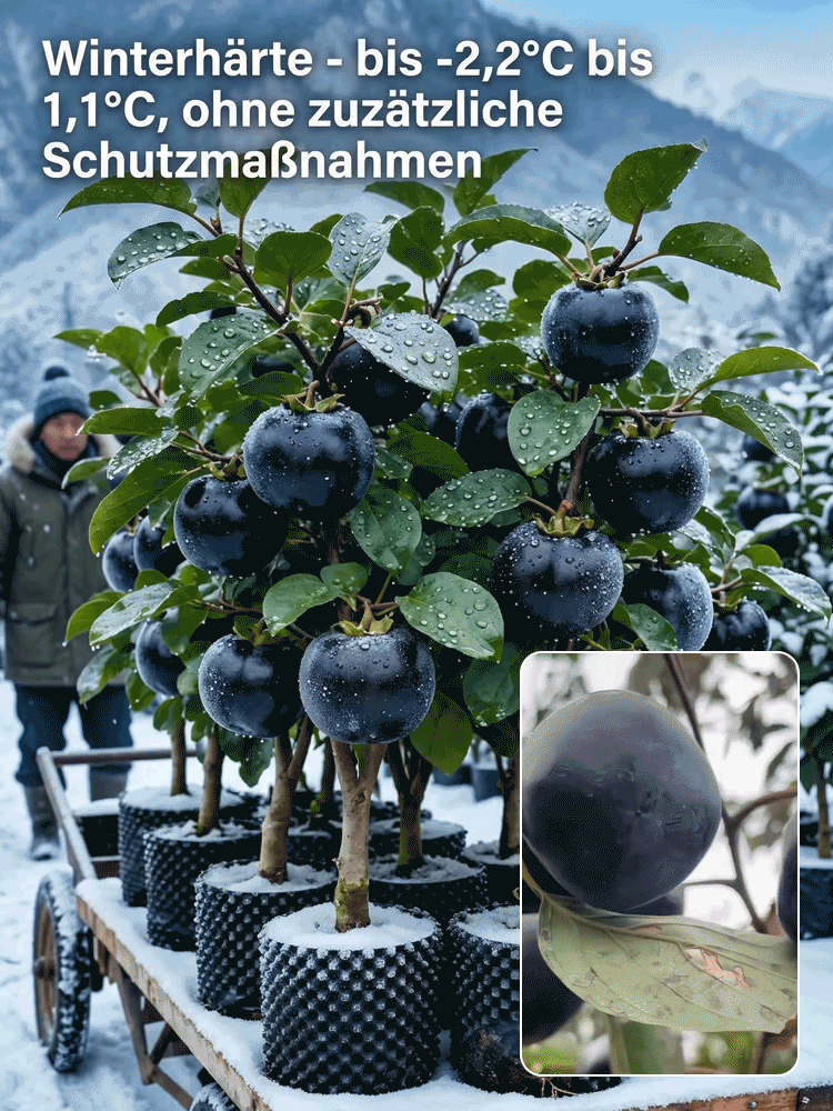 👨‍🌾Ein baum voller gold und riesigen früchten schmeckt süßer alsdann nick und aromatischer,🤤 Jedes Jahr können Sie bis zu 50 kg pralle, honigsüße und saftige schwarze Kakis ernten