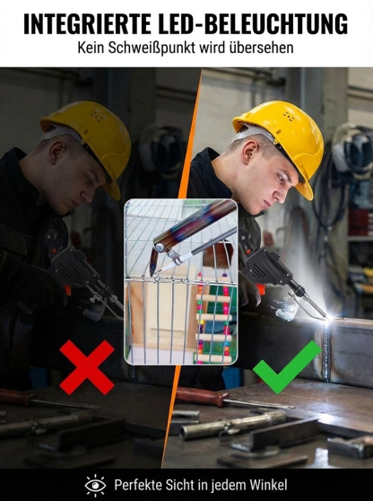 Neueste Schweißmaschine – entwickelt von Deutschlands Top‑Technischer Hochschule. 2000 W Höchstleistung,präzises Schweißen in 0,1 Sekunden,500 % höhere Effizienz