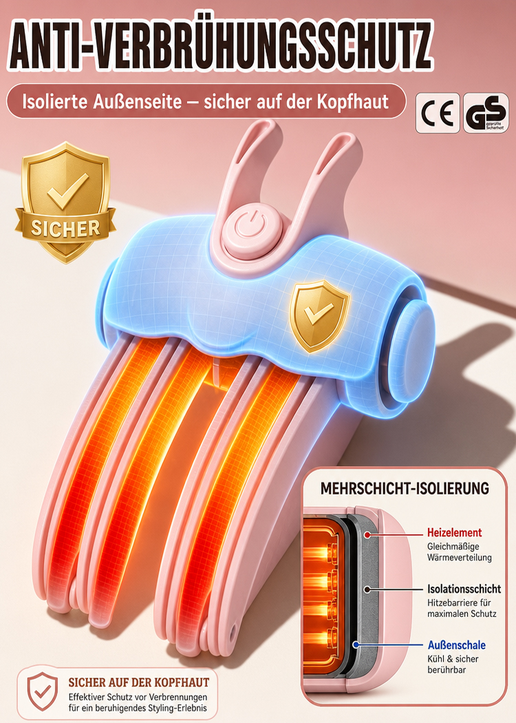 💃Schluss mit plattem Haar! Kabelloser Ansatz-Booster mit Rotlicht für XXL-Volumen.