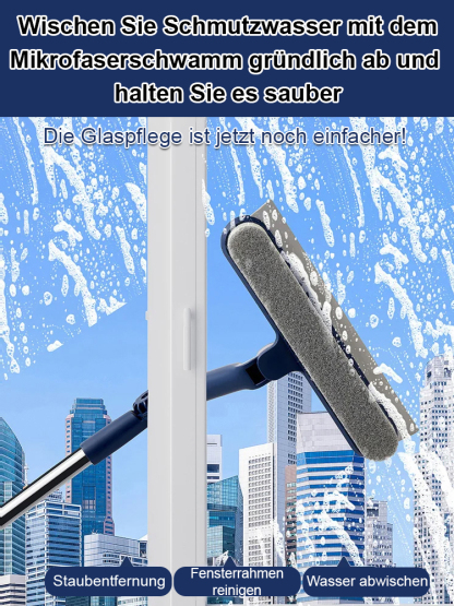 🧼FensterauBenreiniger，💡360-Grad-Drehung, reinigt in 3 Sekunden.✨das Glas wird kristallklar!