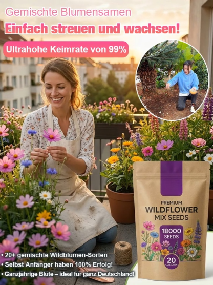 【Über 240.000 Menschen haben bereits gekauft】💐Mehrjährige Mischung – blüht das ganze Jahr, verwelkt nicht.  