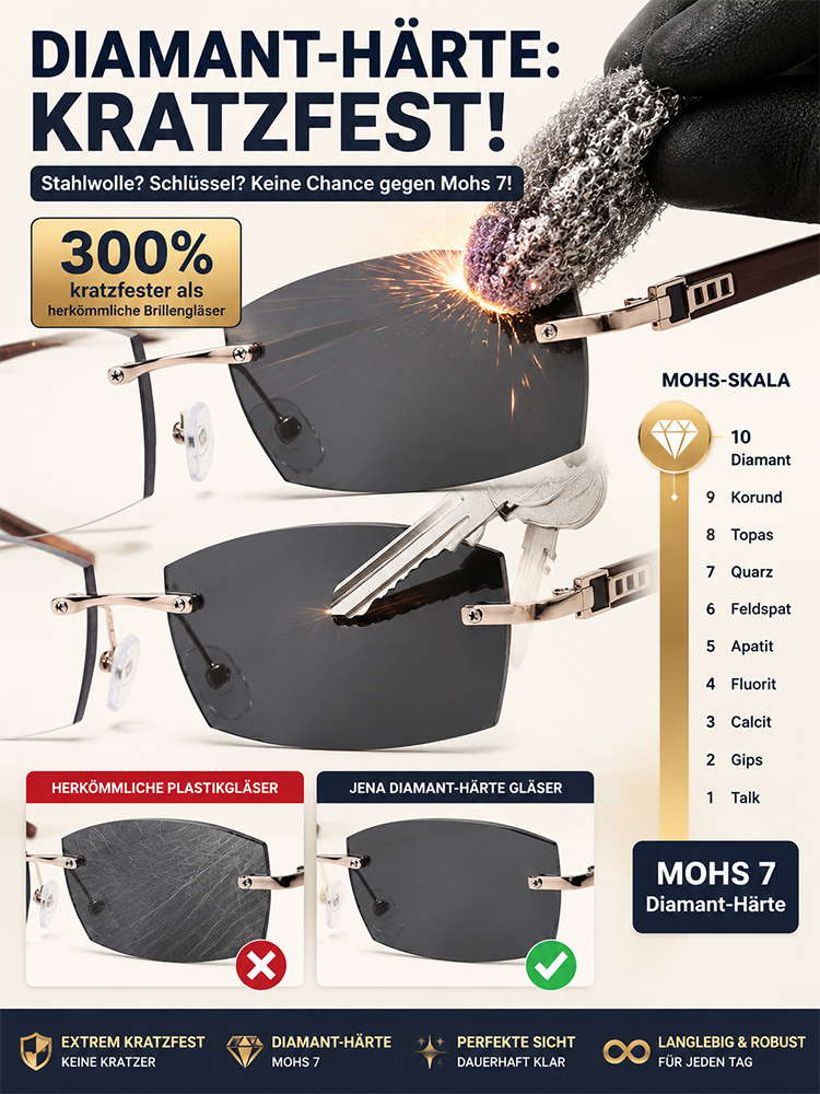 Eine Brille – automatisch angepasst an Entfernung und Licht. Schluss mit dem Wechsel zwischen Lese-, Alltags- und Sonnenbrille.
