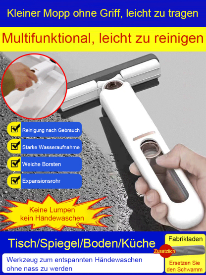 Der faule kleine Mopp, der keine schmutzigen Hände bekommt