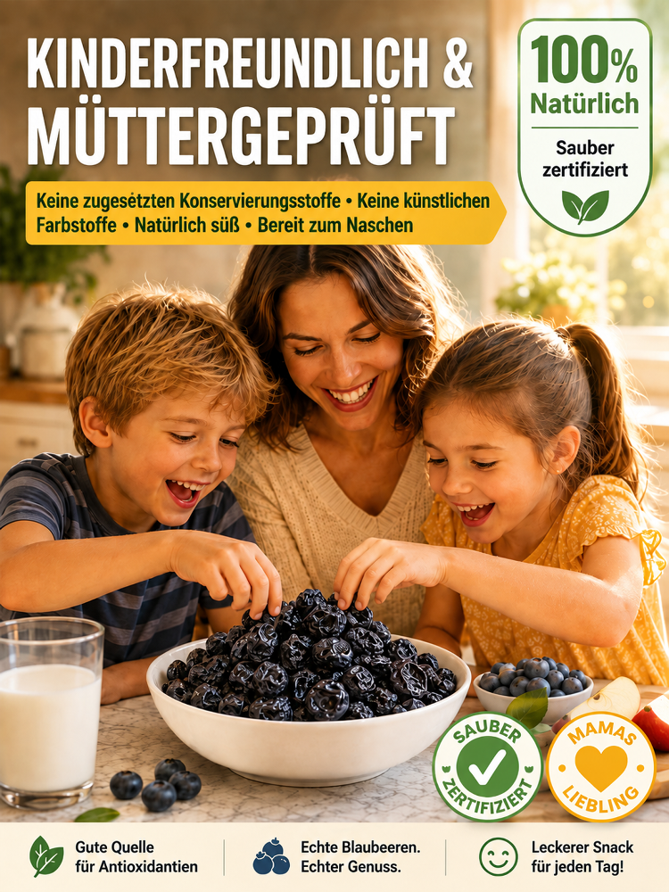 Ich arbeite täglich 8+ Stunden am Computer – trockene, gereizte Augen am Nachmittag. Freunde und Ärzte empfahlen mir: Premium Polarkreis-Wildheidelbeeren. Nach 2–3 Wochen bin ich begeistert!