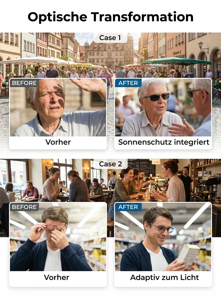 👨‍⚕️Geheimnis der Augenärzte Diese Auto Fokus Brille ersetzt jede Gleitsichtbrille|passt sich in 0,01 Sekunden an|98% sehen klarer|Schützt vor Blau- und UV-Licht|leicht, robust✨