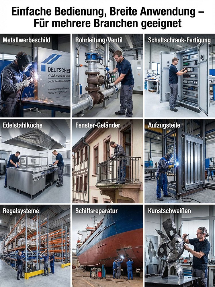 Neueste Schweißmaschine – entwickelt von Deutschlands Top‑Technischer Hochschule. 2000 W Höchstleistung,präzises Schweißen in 0,1 Sekunden,500 % höhere Effizienz