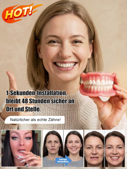 🦷 Revolutionäres Silikon-Zahnprovisorium – ohne Kleber, ohne Zahnarzt, sofortiger Sitz in 1 Sekunde. ✨