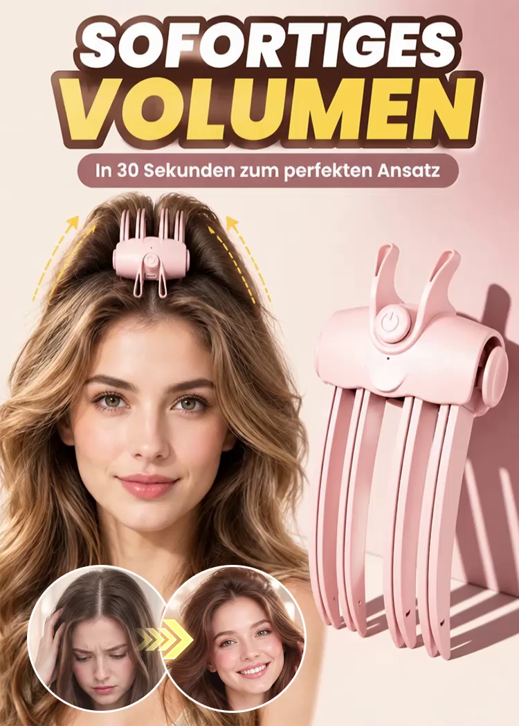 💃Schluss mit plattem Haar! Kabelloser Ansatz-Booster mit Rotlicht für XXL-Volumen.