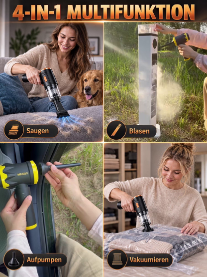 🌪️ In nur 6 Sekunden saugt der Akku-Sauger den Staub eines ganzen Jahres aus dem Auto. ⚡ Schluss mit schwachen, klobigen und teuren Saugern!