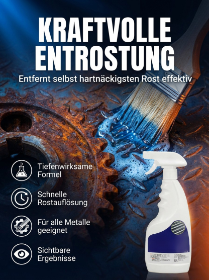 🚀 Rost im Handumdrehen wieder zum Glänzen bringen! 💪 Rost mühelos mit einem kraftvollen Rostentferner beseitigen! 🔧 Müheloses Selbermachen! 🌟 Werkzeuge wiederbeleben! 🔨