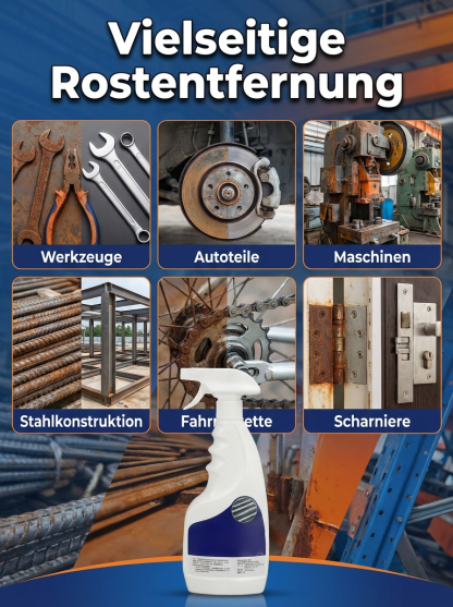 🚀 Rost im Handumdrehen wieder zum Glänzen bringen! 💪 Rost mühelos mit einem kraftvollen Rostentferner beseitigen! 🔧 Müheloses Selbermachen! 🌟 Werkzeuge wiederbeleben! 🔨