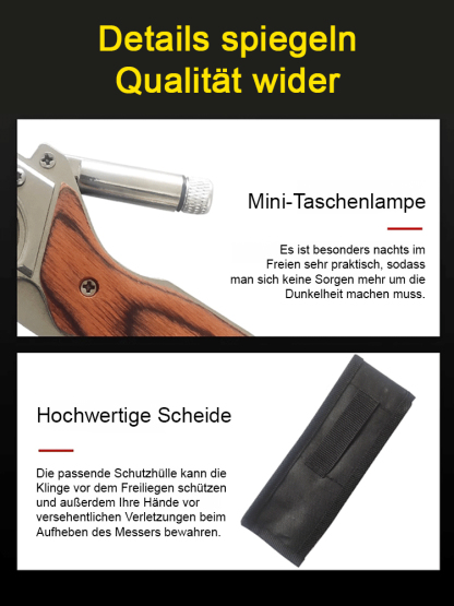 ✨ Von der Alpenvereinigung empfohlen ✨Professionelles Outdoor-Überlebensmesser，Unglaublich leistungsstark，Ihre Sicherheit liegt uns am Herzen.