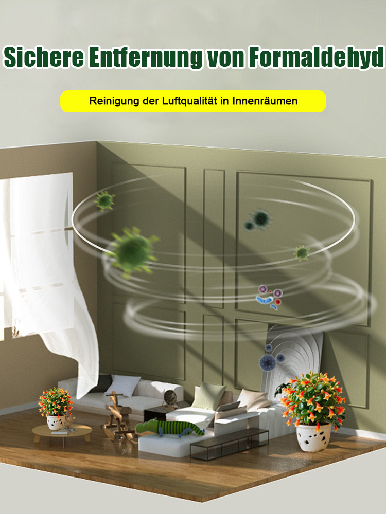 Absorbiert Formaldehyd und reinigt die Luft es mit einem frischen Aroma.Wehrt Mücken und Insekten ab