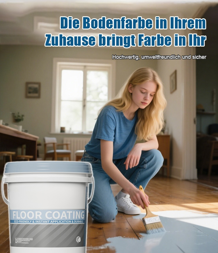 【2 Stunden Schnelltrocknung】Am selben Tag streichen, am selben Tag beziehen，3-IN-1 Bodenfarbe ，50% sparen ， Nur für kurze Zeit