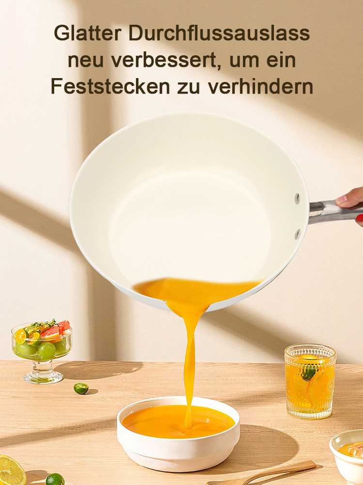 Mehrzweck-Antihaft-Bratpfanne in Muschel-Kieselstein-Optik