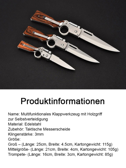 ✨ Von der Alpenvereinigung empfohlen ✨Professionelles Outdoor-Überlebensmesser，Unglaublich leistungsstark，Ihre Sicherheit liegt uns am Herzen.
