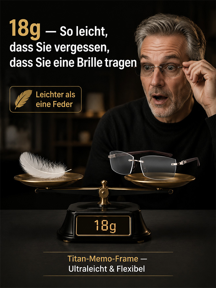 Eine Brille – automatisch angepasst an Entfernung und Licht. Schluss mit dem Wechsel zwischen Lese-, Alltags- und Sonnenbrille.