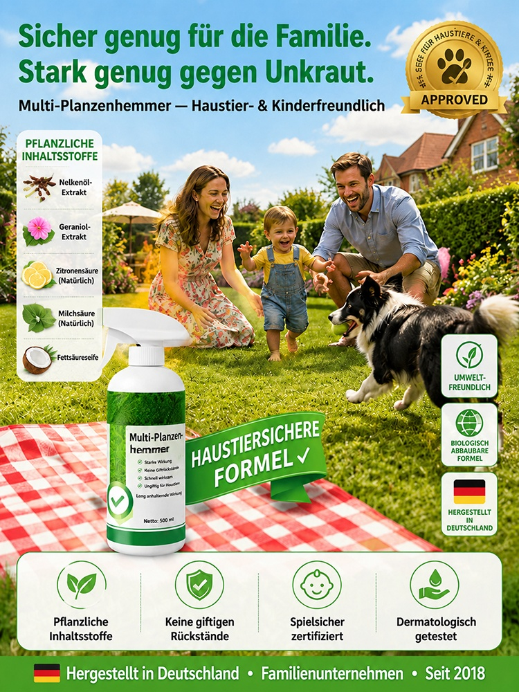 ✨einfach öffnen und verwenden. Ein einziger Sprühstoß, und selbst hartnäckigstes Unkraut, Gestrüpp oder Bambus verrottet innerhalb von 24 Stunden – von der Wurzel her. 