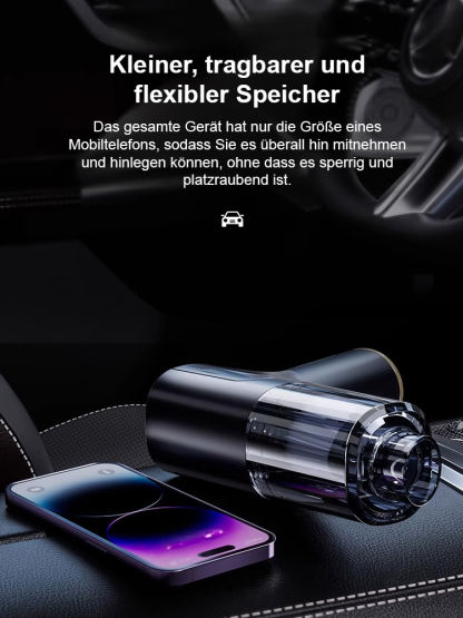 🌪️6 Sekunden – und der Akku-Power-Sauger zieht den Staub eines ganzen Jahres aus dem Auto. ⚡Schluss mit schwachen, klobigen, teuren Saugern!