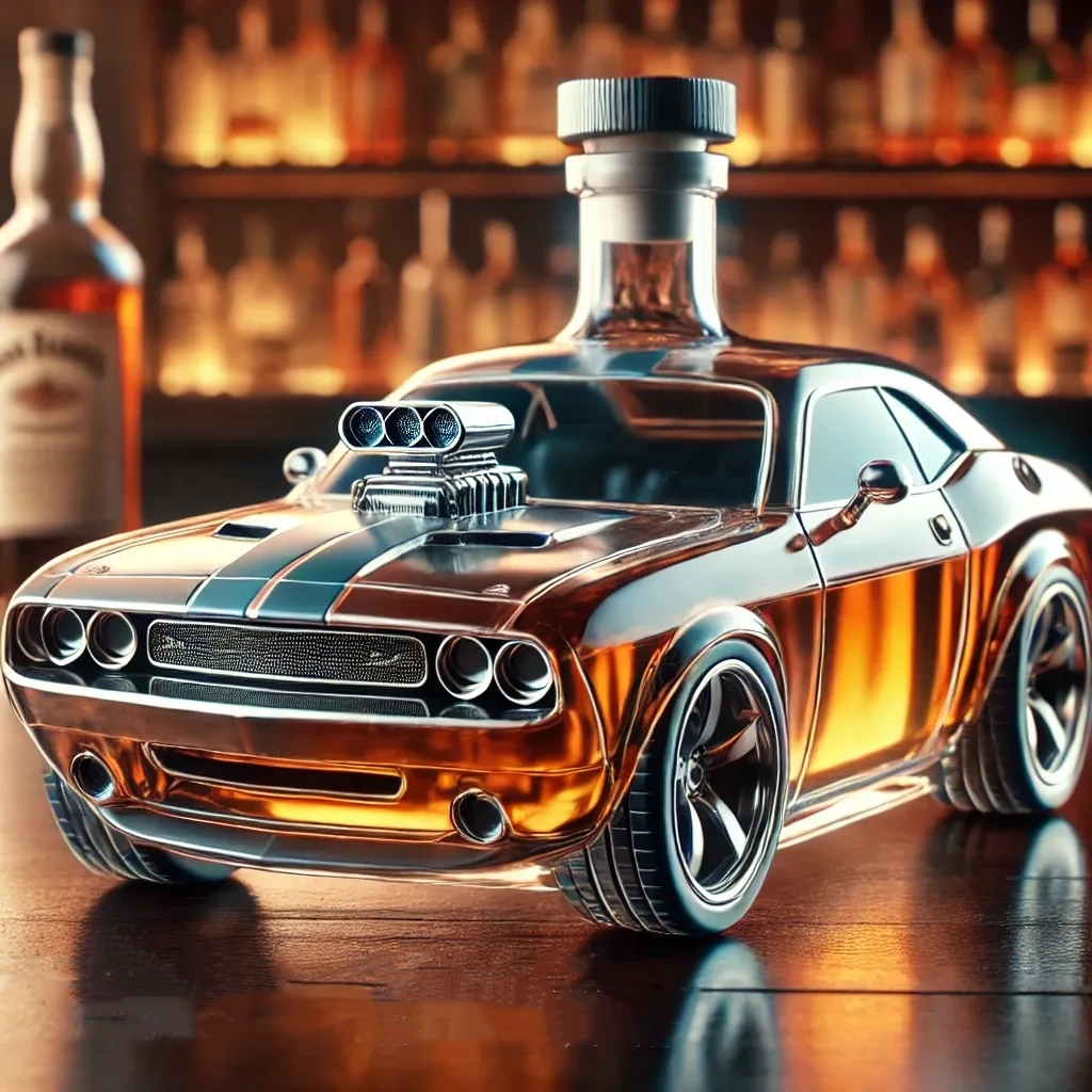 American muscle car bottle