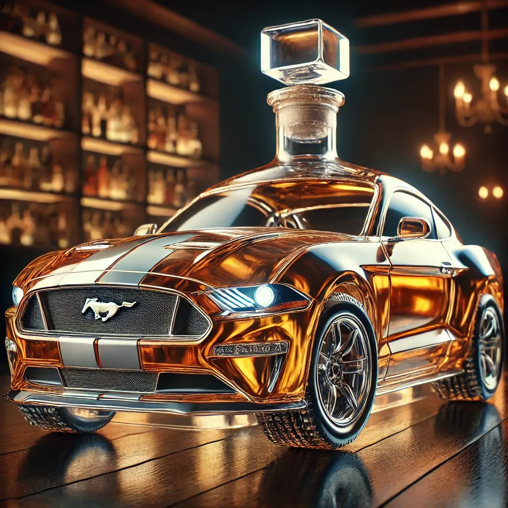 American muscle car bottle