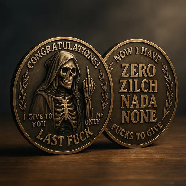 Last Fuck to Give Challenge Coin