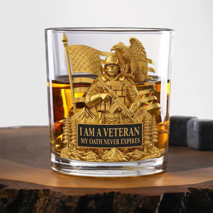 Veteran's Tribute Whiskey Glass