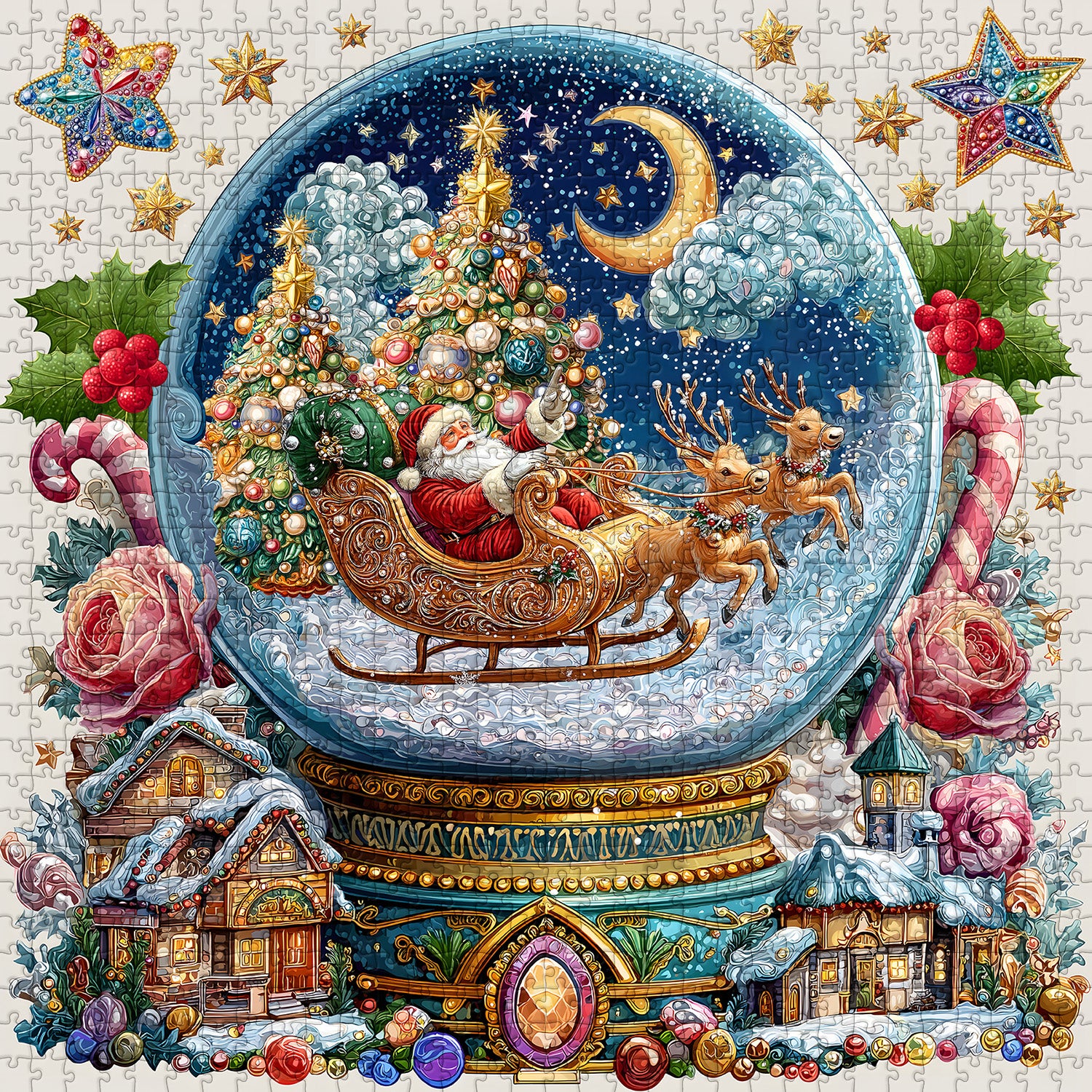 Christmas Crystal Ball Jigsaw Puzzles