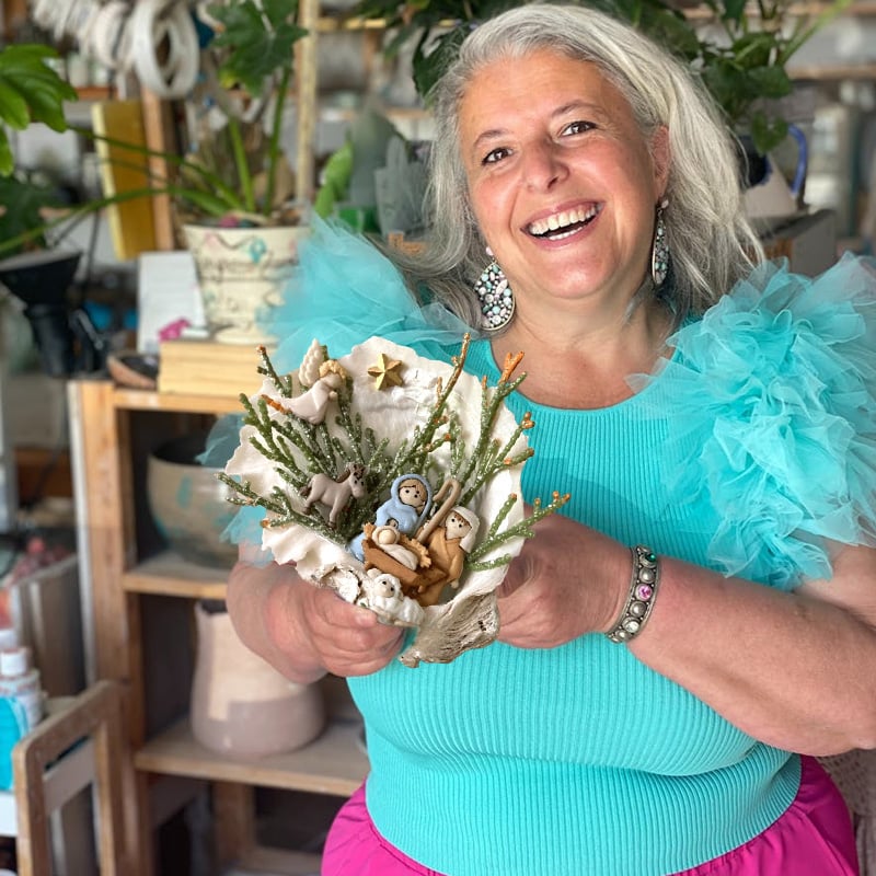 🎅2025 EARLY CHRISTMAS SALE -49% OFF🎁 - Handmade Nativity In An Oyster Shell Statue