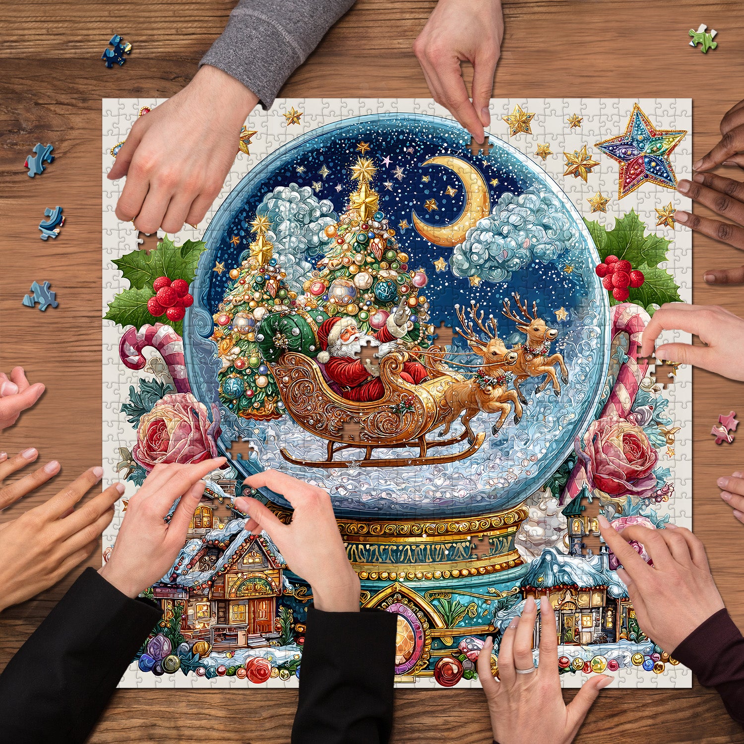 Christmas Crystal Ball Jigsaw Puzzles