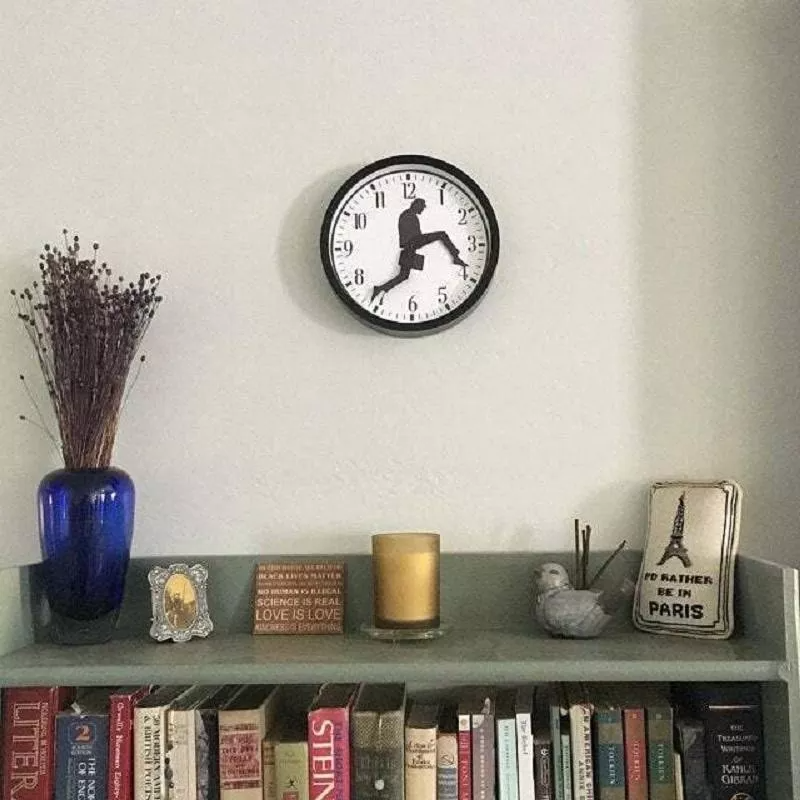 Monty Python inspired Silly Walk Wall Clock