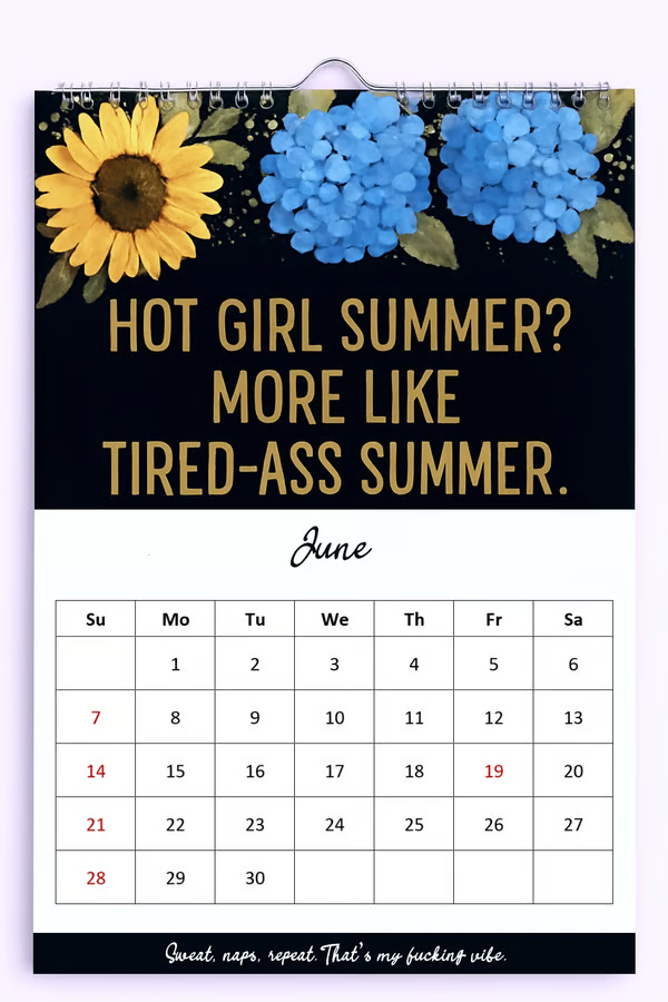 Fuck It Again – 2026 Calendar For Women Who’ve Had Enough