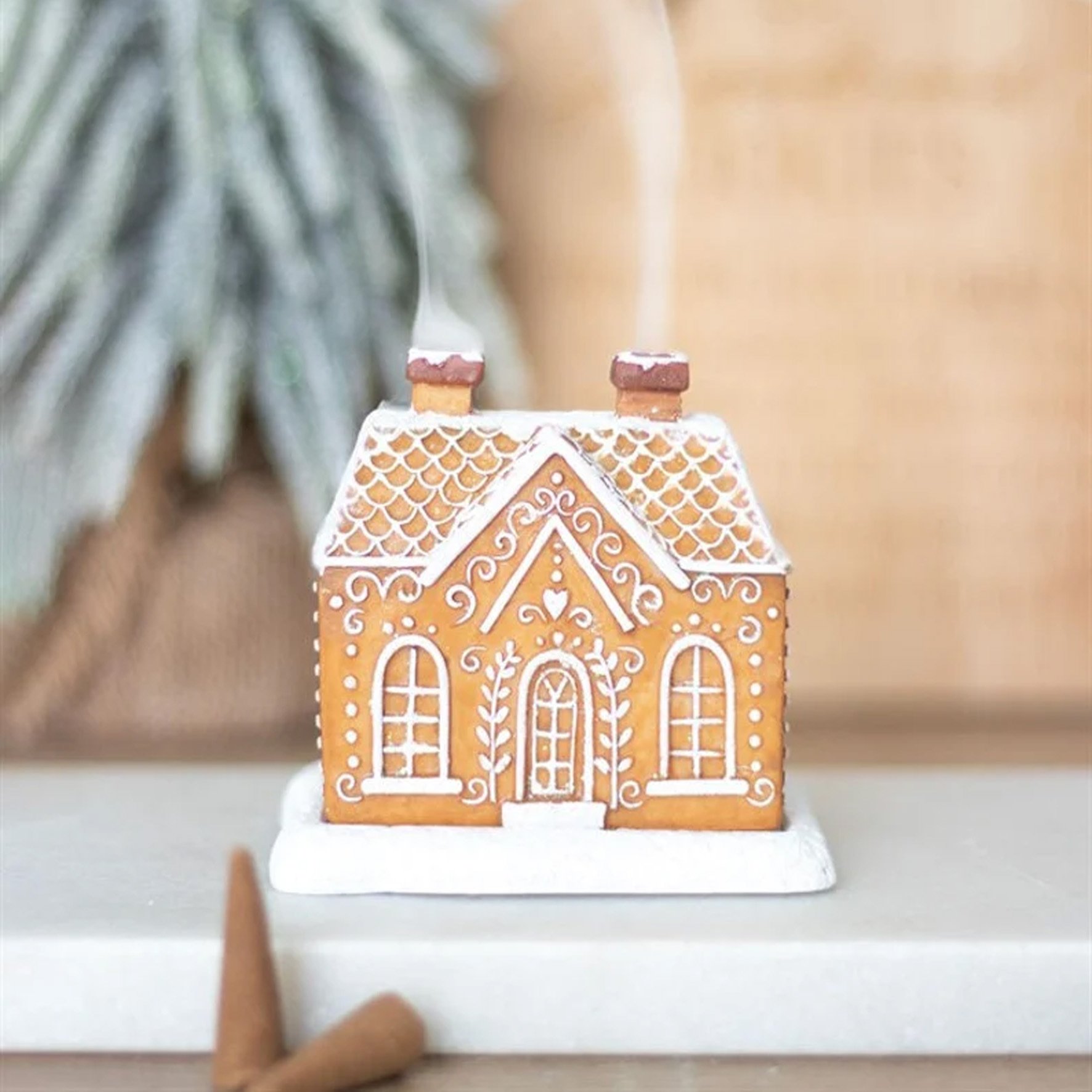 🔥Christmas Sale 49% OFF-🎄Christmas Cabin Incense Cone Burner